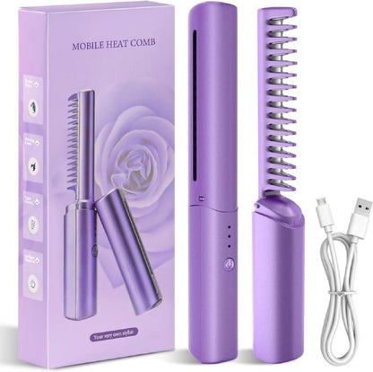 Meneflix Mini Hair Styler – Adjustable Heat, Wireless & Perfect for On-the-Go!