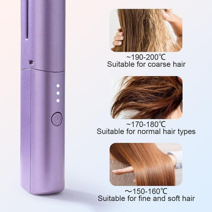 Meneflix Mini Hair Styler – Adjustable Heat, Wireless & Perfect for On-the-Go!