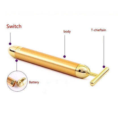 🔥 HOT SALE 🔥 24K Gold Electric Facial Massage Roller 🌟50% OFF🌟🌟