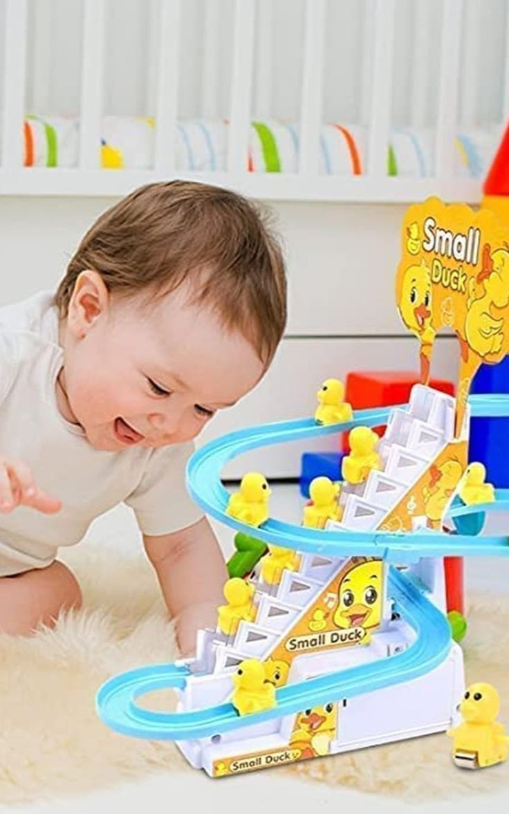 Duck Track Set – Musical Battery Operated Racing Ducks Toy for Kids