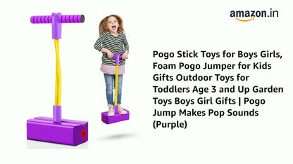 Foam Pogo Stick Jumper Toy for Kids – Fun Outdoor Bouncing Toy with Pop Sound