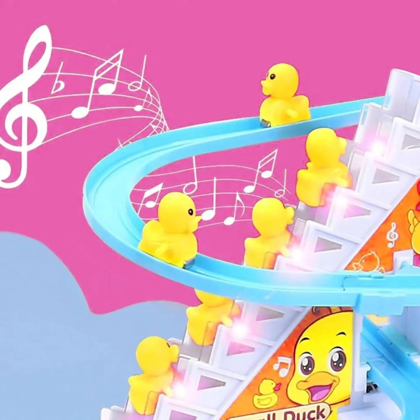 Duck Track Set – Musical Battery Operated Racing Ducks Toy for Kids