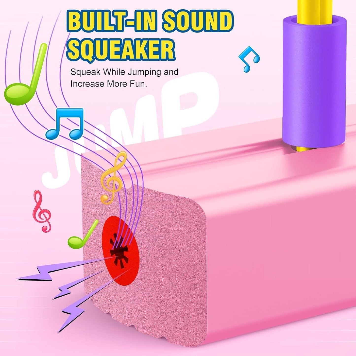 Foam Pogo Stick Jumper Toy for Kids – Fun Outdoor Bouncing Toy with Pop Sound