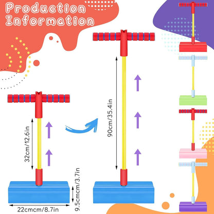 Foam Pogo Stick Jumper Toy for Kids – Fun Outdoor Bouncing Toy with Pop Sound