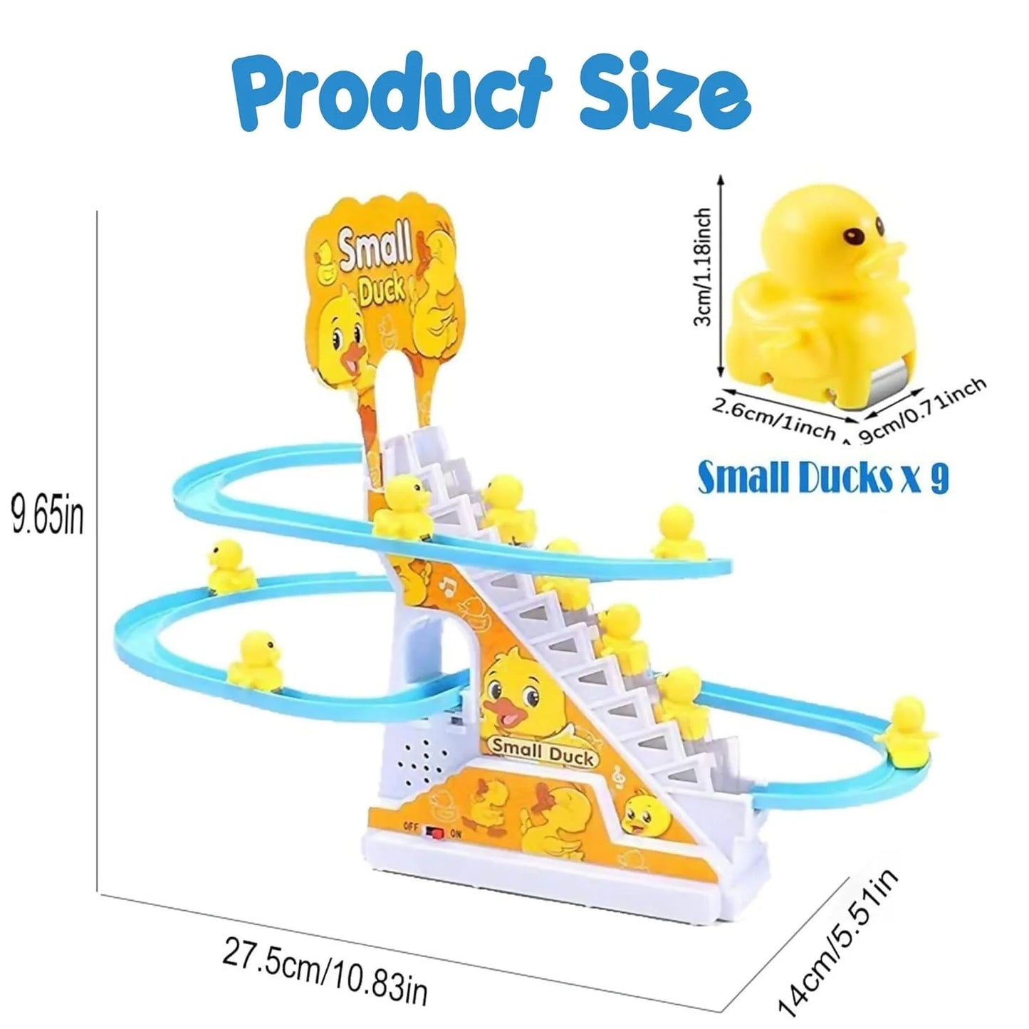 Duck Track Set – Musical Battery Operated Racing Ducks Toy for Kids