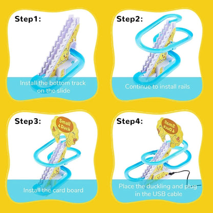 Duck Track Set – Musical Battery Operated Racing Ducks Toy for Kids