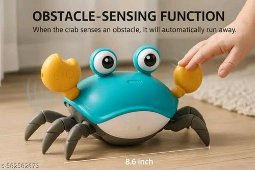Smart Crawling Crab Toy with Obstacle-Sensing & Music