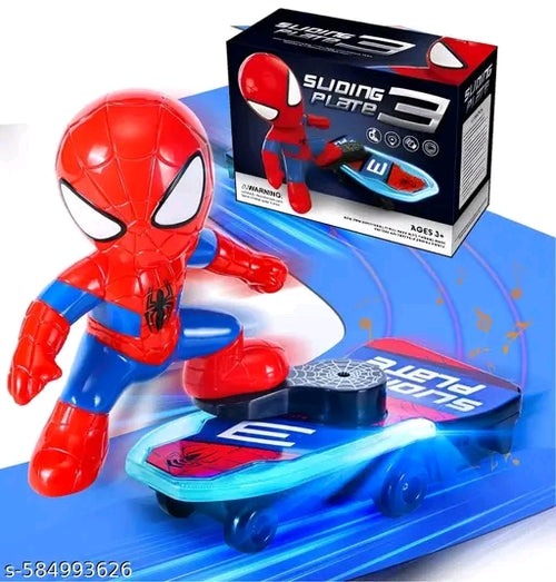 Spider Skater Musical Toy with Lights & Sound | Self-Balancing Action Figure for Kids (2–4 Years)