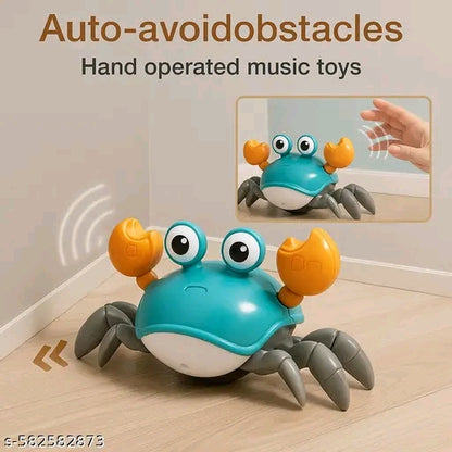 Smart Crawling Crab Toy with Obstacle-Sensing & Music